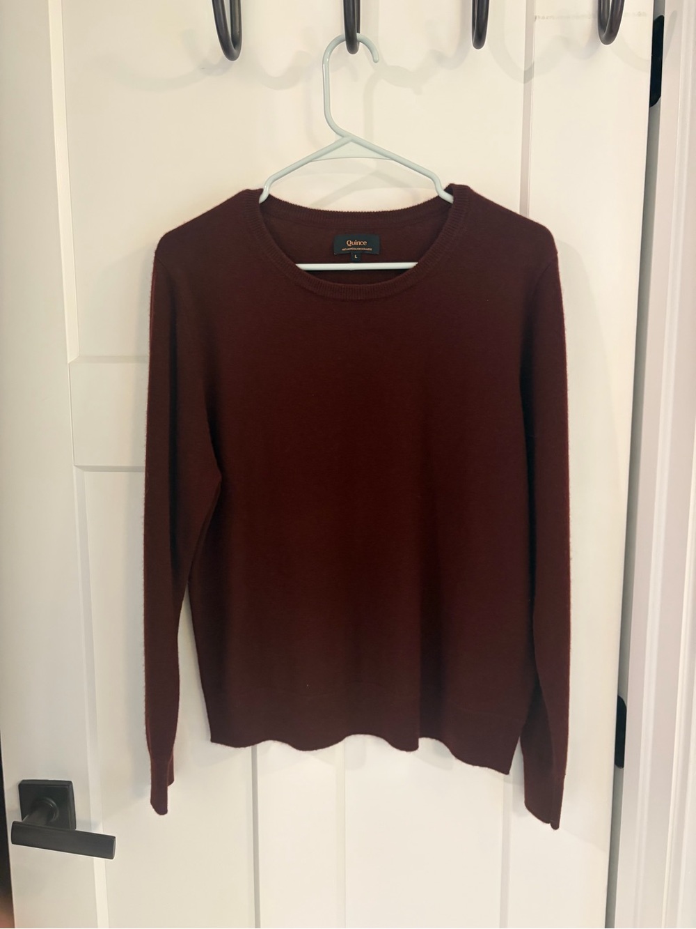 Quince Women's Crewneck Sweater in Maroon
